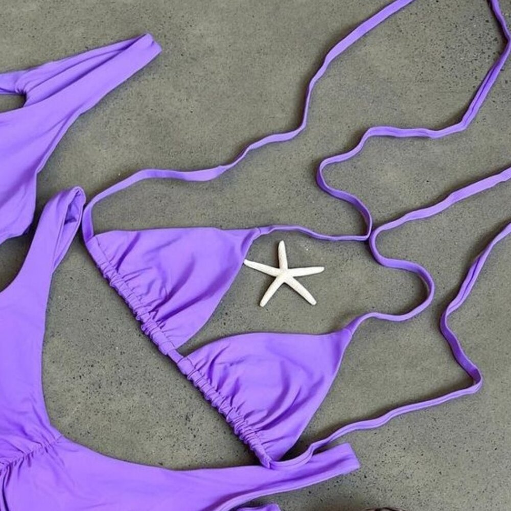 Moana Bikini Grape Tri Top